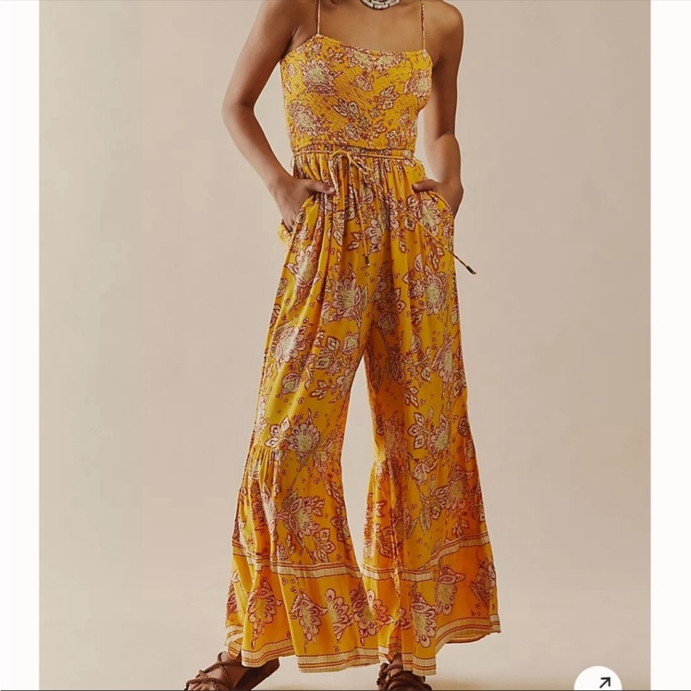Free People Marigold Love Of Your Life Jumpsuit Size S